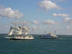 Sailing on the Solent on 7 September 2006