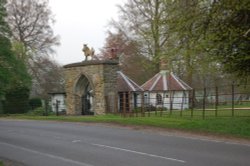 A view of the old Gate House at the old deer park between Revesby and Horncastle, Lincolnshire