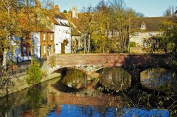 Mill Bridge, Abingdon, Oxfordshire. Wallpaper