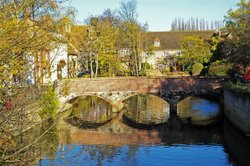 Mill Bridge, Abingdon, Oxfordshire. Wallpaper