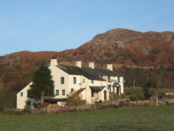 Pub in Eskdale, close to Eskdale Green village, Cumbria Wallpaper