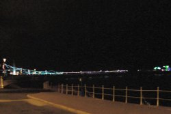 North Pier, Blackpool, at night. Wallpaper