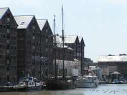 Tall Ship at Gloucester Docks, Gloucestershire Wallpaper