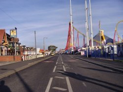 Looking towards fantasy island at Ingoldmells, Lincolnshire Wallpaper