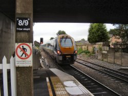 Beeston railway station looking towards Nottingham Wallpaper