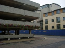 Car park & new development, Beeston, Nottinghamshire Wallpaper