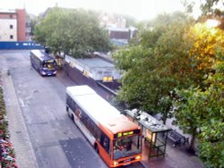 bus station, Beeston, Nottinghamshire. Wallpaper