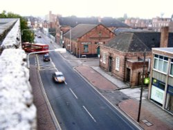 view from multi storey car park Beeston, Nottinghamshire. Wallpaper