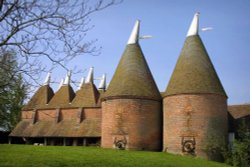 Oast Houses at Sissinghurst Castle Gardens, Kent. Wallpaper