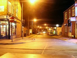 looking down regent street Beeston Nottinghamshire Wallpaper