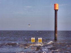 view of the sea, Ingoldmells, Lincolnshire. Wallpaper