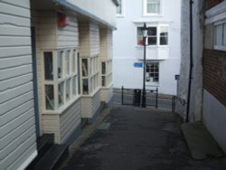 Broadstairs alleyway leading down to York gate. Broadstairs, Kent