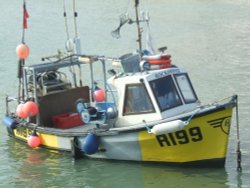 Broadstairs fishing boat. Wallpaper