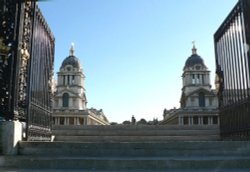 Royal Naval College from The Water Gate, Greenwich Wallpaper