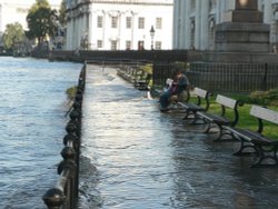 Very High Tide at Greenwich Wallpaper