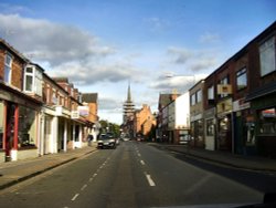 Chilwell high road, Beeston, Nottinghamshire. Looking towards Beeston town centre Wallpaper