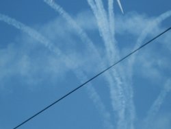 Red Arrows display over East Runton, Norfolk Wallpaper