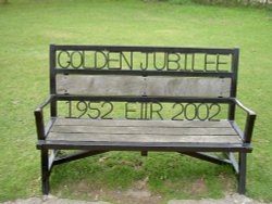 A bench in Widecombe in the Moor, Devon Wallpaper