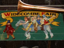 Widecombe Fair sign, Widecombe in the Moor, Devon. Wallpaper