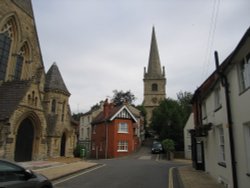 Street scene in Buckingham, Buckinghamshire Wallpaper