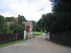 The entrance to Hedingham Castle, Castle Hedingham, Essex Wallpaper