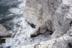 Chalk cliff at the Seaford end of Seven sisters country park Wallpaper