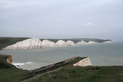 The Seven sisters from the Cuckmere Haven end of Seaford Head, East Sussex Wallpaper