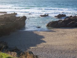 Newquay, Cornwall, looking down on little fistral Wallpaper