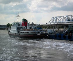 The 'Royal Daffodil' at Woodside Ferry terminal. Wallpaper