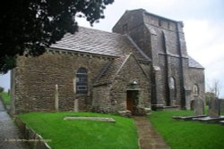 Dorset, Studland. St Nicholas Church; a very old and interesting building well worth a visit. Wallpaper