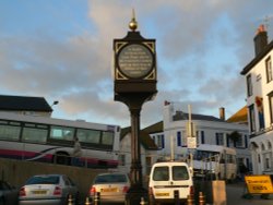 Lyme Regis Clock, Lyme Regis, Dorset. Wallpaper