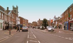 The Market Place, Dereham, Norfolk Wallpaper