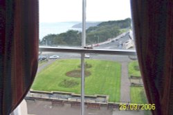 View of adjacent park from Red Lea Hotel, South Bay, Scarborough, North Yorkshire Wallpaper