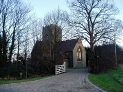 Former 19th Century church now converted in to a house, Foster Street, Harlow Common, Essex. Wallpaper