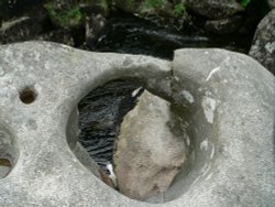 A tolman stone on the river teign, on Dartmoor Wallpaper