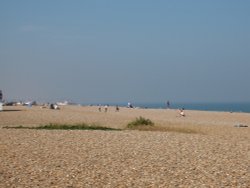 Aldeburgh Beach in Summertime, Aldeburgh, Suffolk. Wallpaper