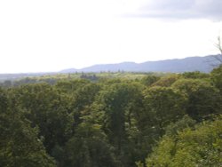 View from back of Wyche Cutting looking over Colwall into Herefordshire. Wallpaper