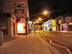 Looking towards Beeston high road from broadgate, Beeston, Nottinghamshire. Wallpaper