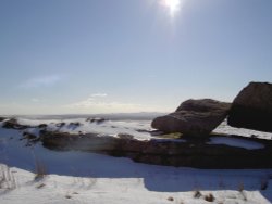 Snow on Roughtor, Bodmin Moor, Cornwall Wallpaper