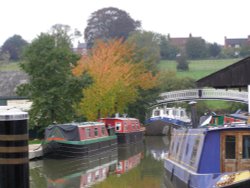 Braunston Marina, Braunston, England - largest marina on the 18th century Midlands canal network Wallpaper