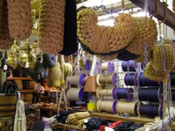 Handmade narrow boat fenders - Braunston Marina, Braunston, England Wallpaper