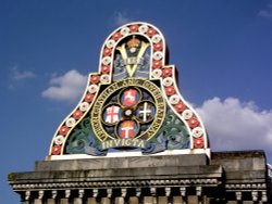 Cool London Chatham and Dover Railway sign (or marker) in London by the Thames Wallpaper