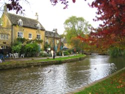 The river, Bourton-on-the-Water, Gloucestershire.