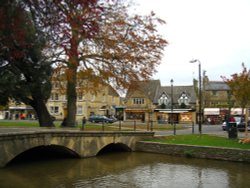 The river, Bourton-on-the-Water, in the Cotswolds.