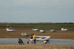 Brancaster Staithe, Brancaster, North Norfolk. Wallpaper