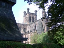 Chester Cathedral, Chester, Cheshire. Wallpaper