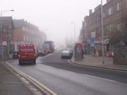 Foggy Sudbury Hill - Greenford Road Wallpaper