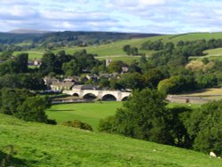 Burnsall Village, Wharfedale, Yorkshire Dales National Park. Wallpaper