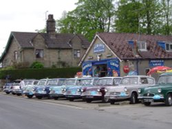 Scripps Garage in Goathland, North Yorkshire - setting for T.V series 'Heartbeat'.