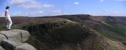 Peak District National Park, Derbyshire: Edale and the Kinder Plateau. Wallpaper